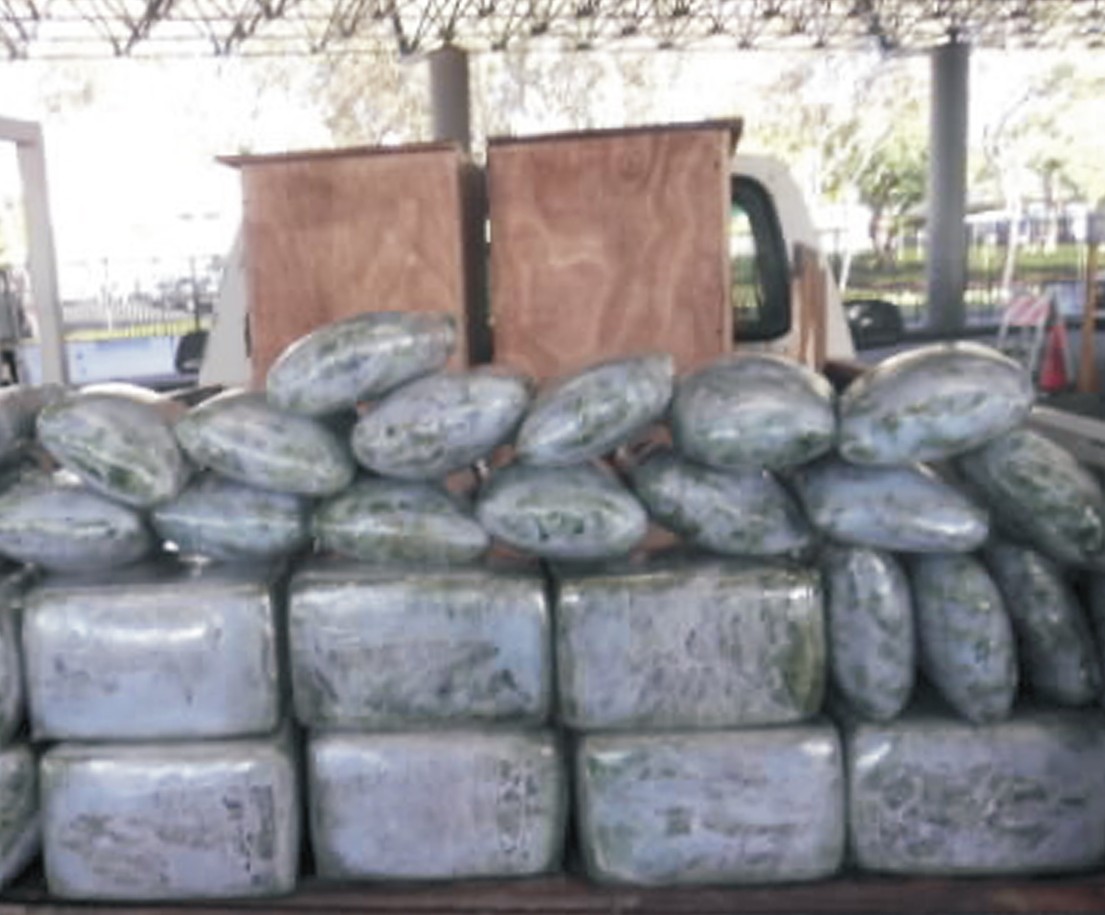 TO GO WITH NARCOTRAFICO AVISOS - This Sept. 7, 2010, photo provided by the U.S. Immigration and Customs Enforcement shows more than 110 kg of marijuana seized from a vehicle that attempted to enter the U.S. near San Diego. The driver of this vehicle had stated he responded to a newspaper ad allegedly placed by drug smugglers to recruit drivers to unwittingly take drugs across the border. Smugglers are advertising in Mexican newspapers for jobs as security guards, housecleaners and cashiers to recruit the unemployed and underemployed to drive drug-laden vehicles into the United States. Starting this week in April 2012, U.S. Immigration and Customs and Enforcement began warning job applicants in two Tijuana newspapers that they may be unwitting targets for drug cartels. (AP Photo/U.S. Immigration and Customs Enforcement) (Associated Press)
