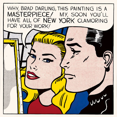 “Masterpiece,” Roy Lichtenstein, 1962. Oil on canvas.