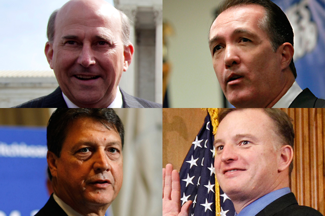 Clockwise from upper left: Louie Gohmert, Trent Franks, Thomas Rooney and Lynn Westmoreland (AP)