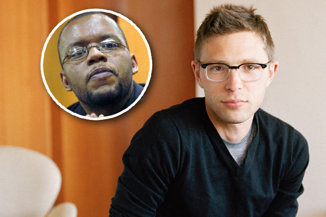 Jayson Blair (inset) and Jonah Lehrer (AP/Jennifer Szymaszek/Nina Subin)
