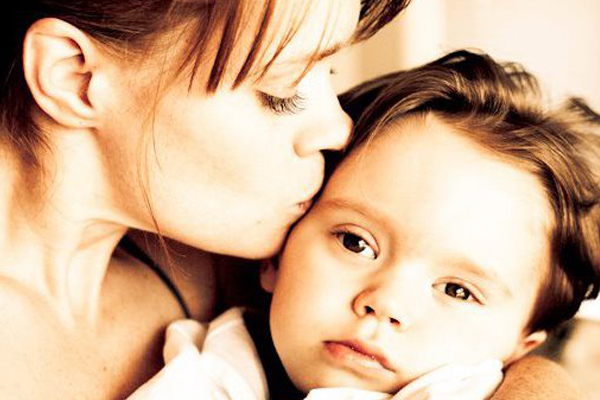 A photo of the author with her son (Anne Staveley)