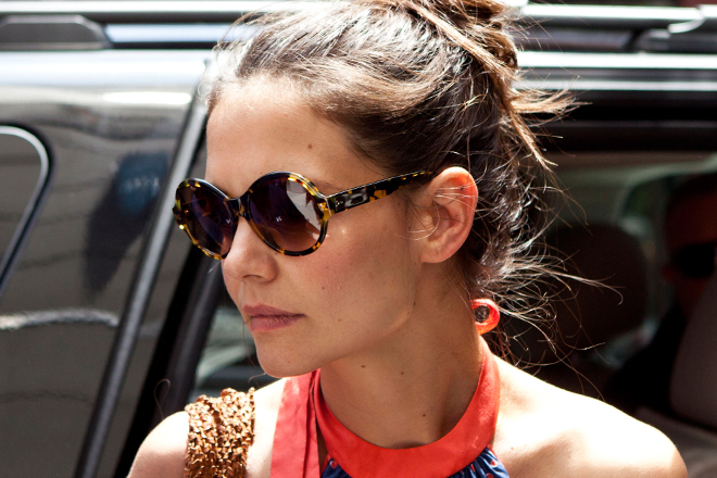 Katie Holmes in New York CIty on July 5. (Reuters/Andrew Burton)