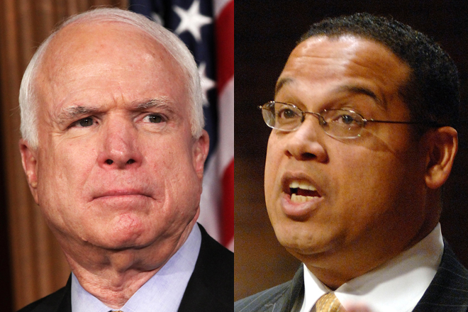 John McCain and Keith Ellison (AP)