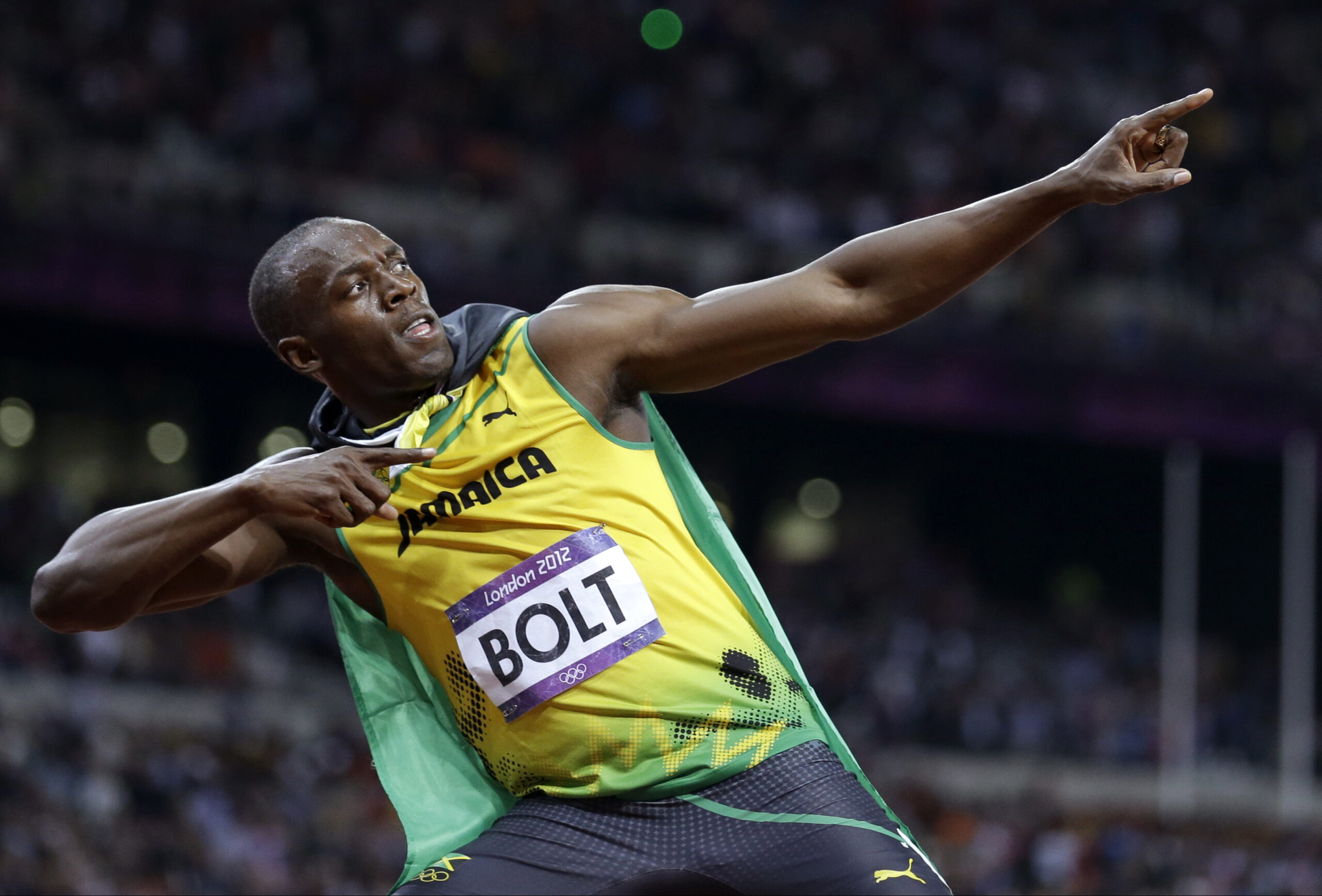 during the athletics in the Olympic Stadium at the 2012 Summer Olympics, London, Sunday, Aug. 5, 2012. (AP Photo/Anja Niedringhaus) (AP/Anja Niedringhaus)