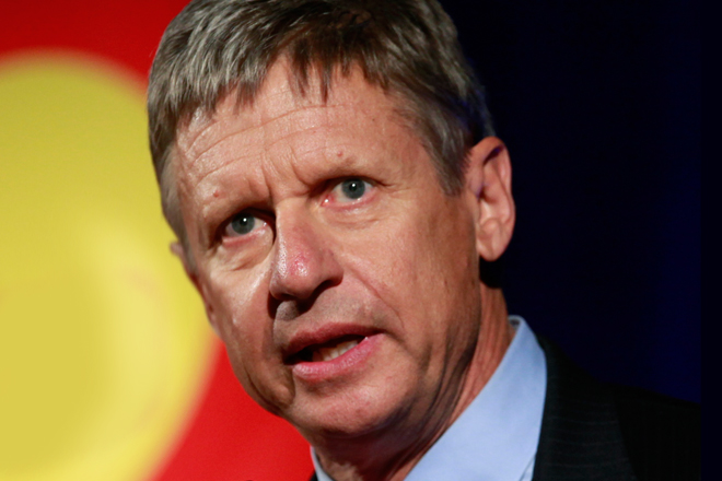 Gary Johnson (AP/Damian Dovargenes)