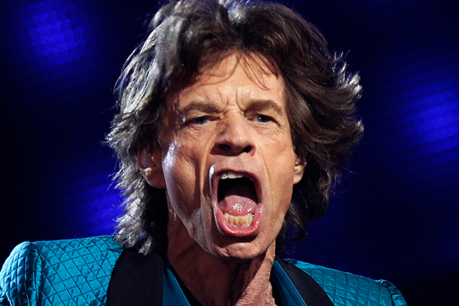 Mick Jagger performs at the 53rd annual Grammy Awards. (Reuters/Lucy Nicholson)