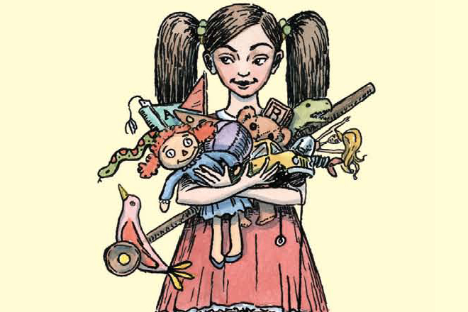 A detail from the cover of "It's OK Not to Share"
