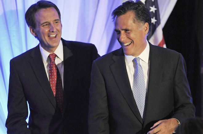 Tim Pawlenty and Mitt Romney (AP/Craig Lassig)