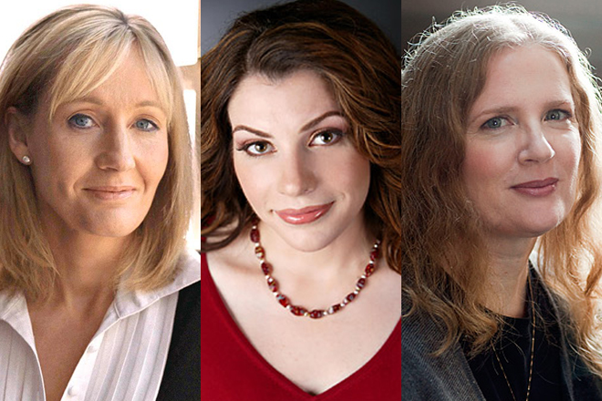 J.K. Rowling, Stephenie Meyer and Suzanne Collins