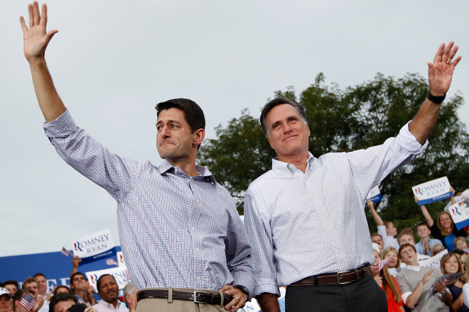 Paul Ryan and Mitt Romney (Reuters/Shannon Stapleton)