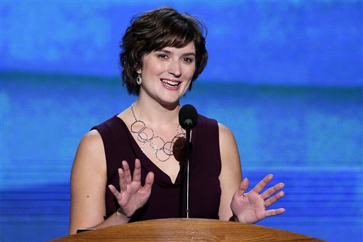 Sandra Fluke, attorney and women's rights activist addresses the Democratic National Convention (AP/J. Scott Applewhite) (Associated Press)