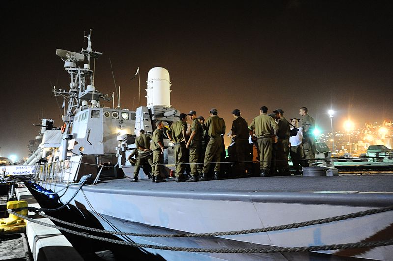Israeli forces before the 2010 flotilla raid (Wikimedia)