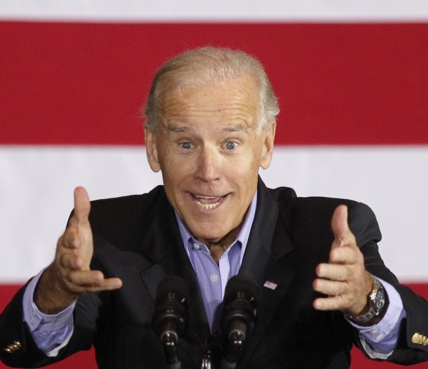 Vice President Joe Biden speaks in Council Bluffs, Iowa, Thursday, Oct. 4, 2012. (AP Photo/Nati Harnik) (Associated Press)