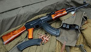 An AK-47 (Wikipedia)