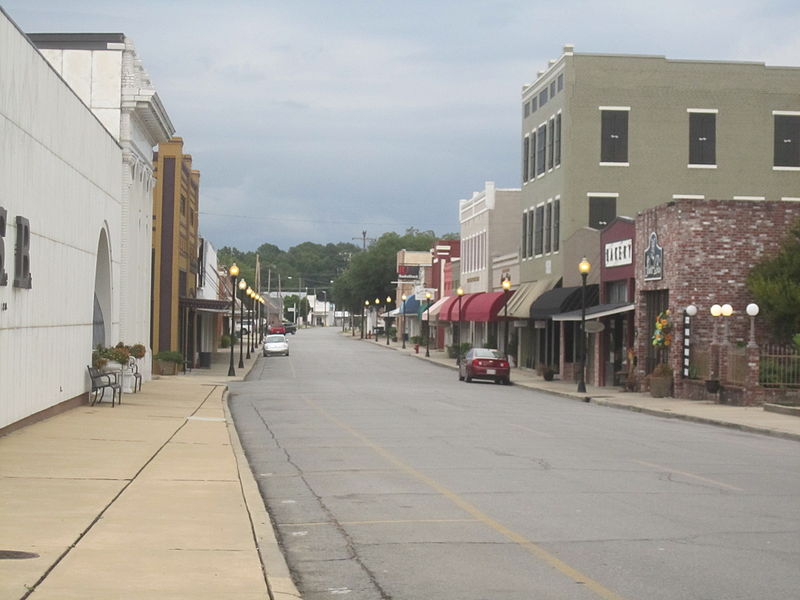 Winnsboro, LA., the town in which Sharmeka Moffitt was brutally attacked (Wikimedia)