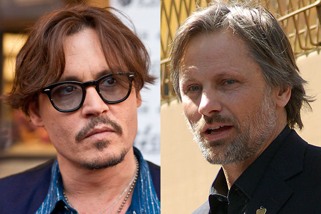 Johnny Depp and Viggo Mortensen (Wikipedia/Arnold Wells/Angela George)