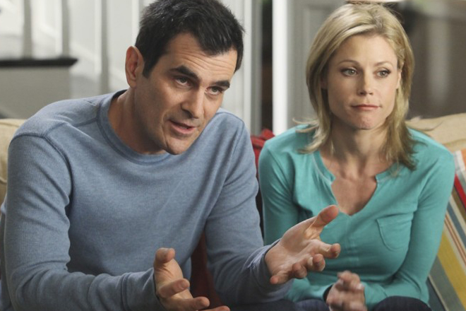 Ty Burrell and Julie Bowen in "Modern Family"