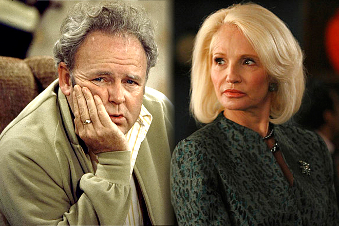Carrol O'Connor; Ellen Barkin (NBC/Timothy White/Salon)