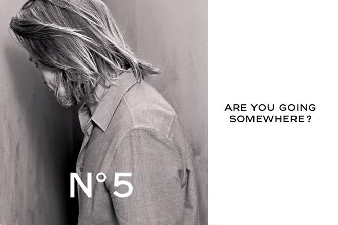 Brad Pitt for Chanel No. 5.