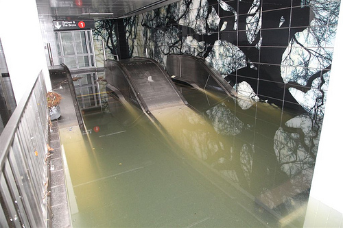 Flooded South Ferry station in Lower Manhattan (MTA Photos)