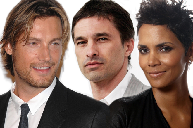 Gabriel Aubrey, Olivier Martinez and Hally Berry (AP/Reuters)