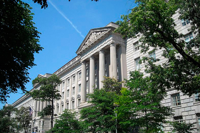 (Commerce Department building in Washington, D.C.)
