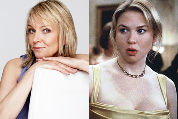 Helen Fielding and Renee Zellweger