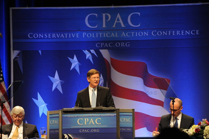 Rep. Lamar Smith, R-Texas, speaks at CPAC in 2011. (Facebook/LamarSmithTX21)