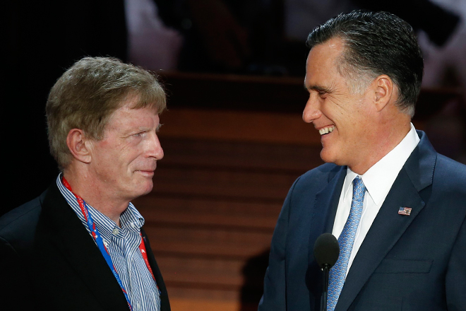 Stuart Stevens and Mitt Romney (Reuters/Mike Segar)