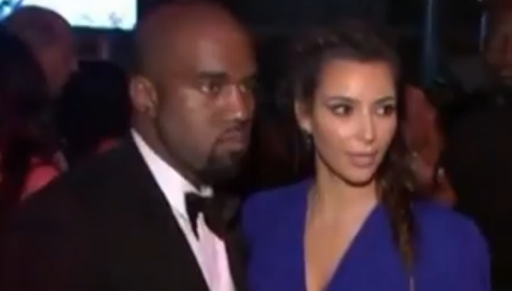 Kim Kardashian and Kanye West (via Reuters)