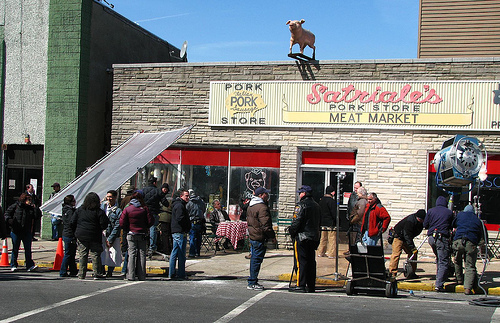 On the set of "The Sopranos" (Wikimedia)
