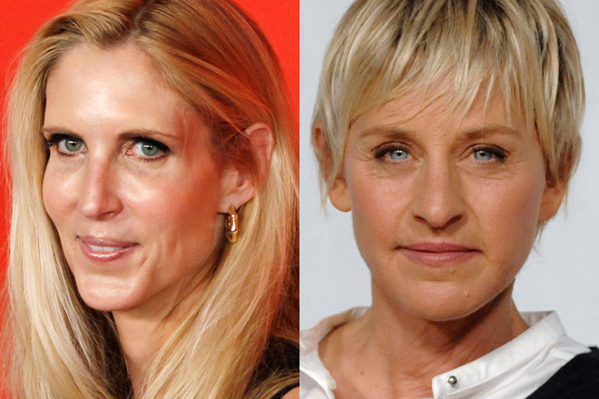 Ann Coulter and Ellen DeGeneres (Reuters/AP)