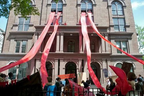 Cooper Union occupied (via @FreeCooperUnion Twitter feed)