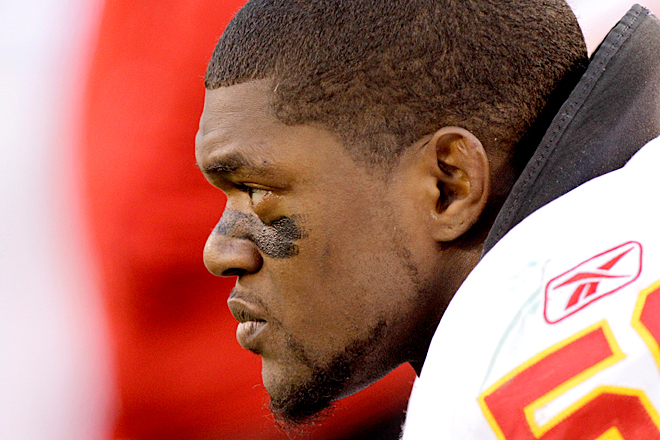 Kansas City Chief linebacker Jovan Belcher. (AP/Kathy Willens)
