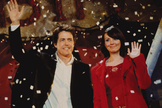 Hugh Grant and Martine McCutcheon in "Love, Actually"