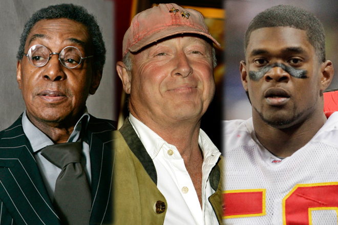 Don Cornelius, Tony Scott and Jovan Belcher (AP`)