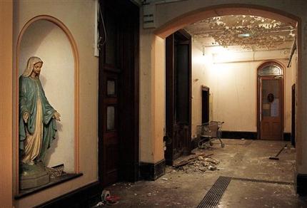The interior of the now derelict Sisters of Our Lady of Charity Magdalene Laundry, in Dublin, Ireland (AP)