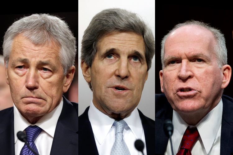 Chuck Hagel, John Kerry, John Brennan (AP/J. Scott Applewhite/Manuel Balce Ceneta/Reuters/Jason Reed)