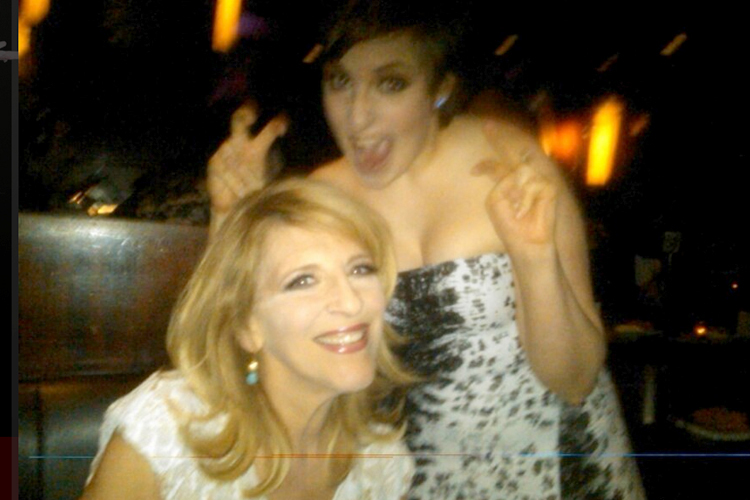 Comic Lisa Lampanelli and Lena Dunham (Lisa Lampanelli, c/o Twitter)
