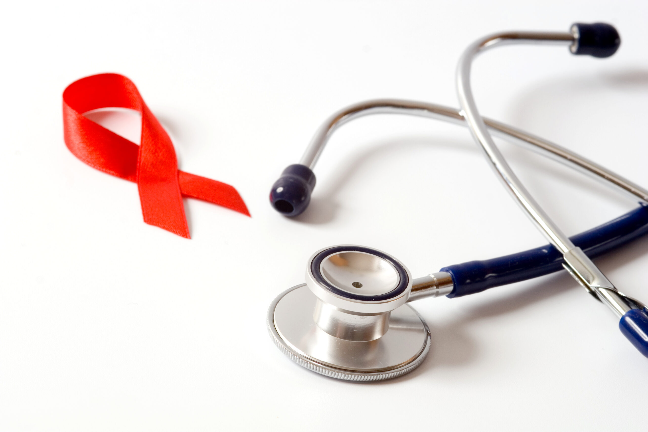 Red ribbon and stethoscope (iStock/Andrei Tchernov)