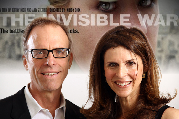 "The Invisible War" director Kirby Dick and producer Amy Ziering. (AP/Matt Sayles)