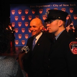 Joe Cassano, right, with his father, Salvatore (via Twitter)