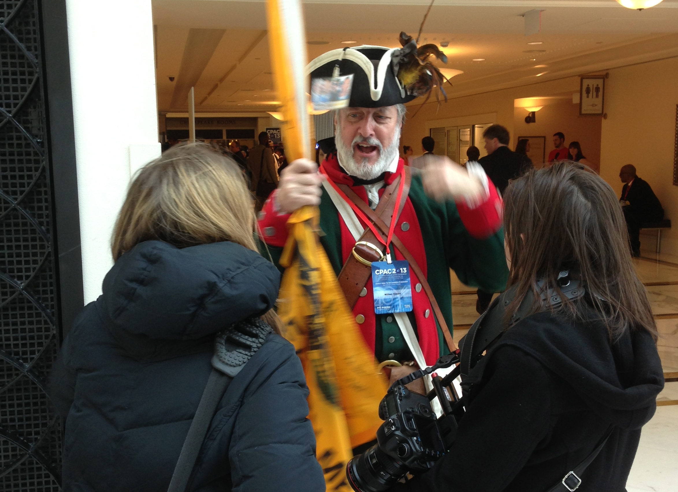A man in Revolutionary War garb at CPAC 2013 (Alex Seitz-Wald)