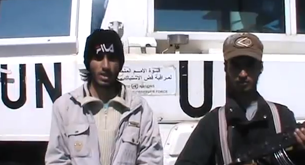 Rebel group, Martyrs of Yarmook, took 21 U.N. peacekeepers hostage (YouTube)