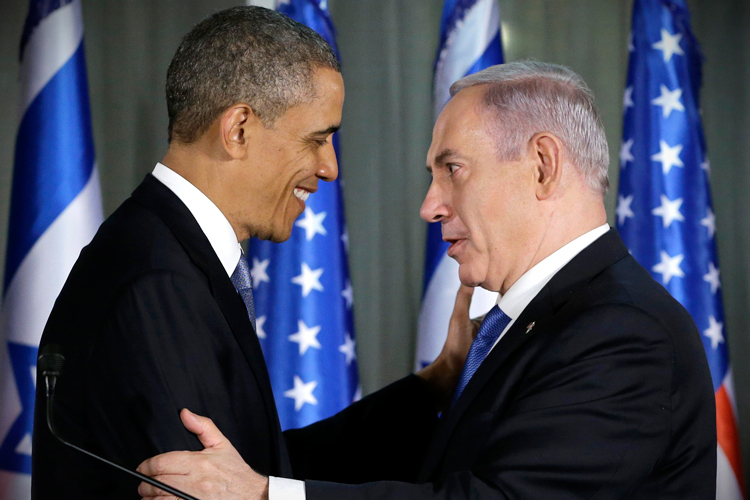President Obama and Israeli Prime Minister Benjamin Netanyahu at the prime minister's residence in Jerusalem, March 20, 2013. (AP/Carolyn Kaster)