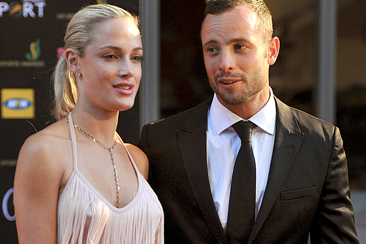 Reeva Steenkamp and Oscar Pistorius (AP/Lucky Nxumalo)