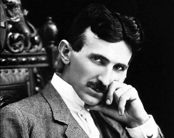 Nikola Tesla, aged 40, c. 1896 (Wikimedia Commons/DIREKTOR)