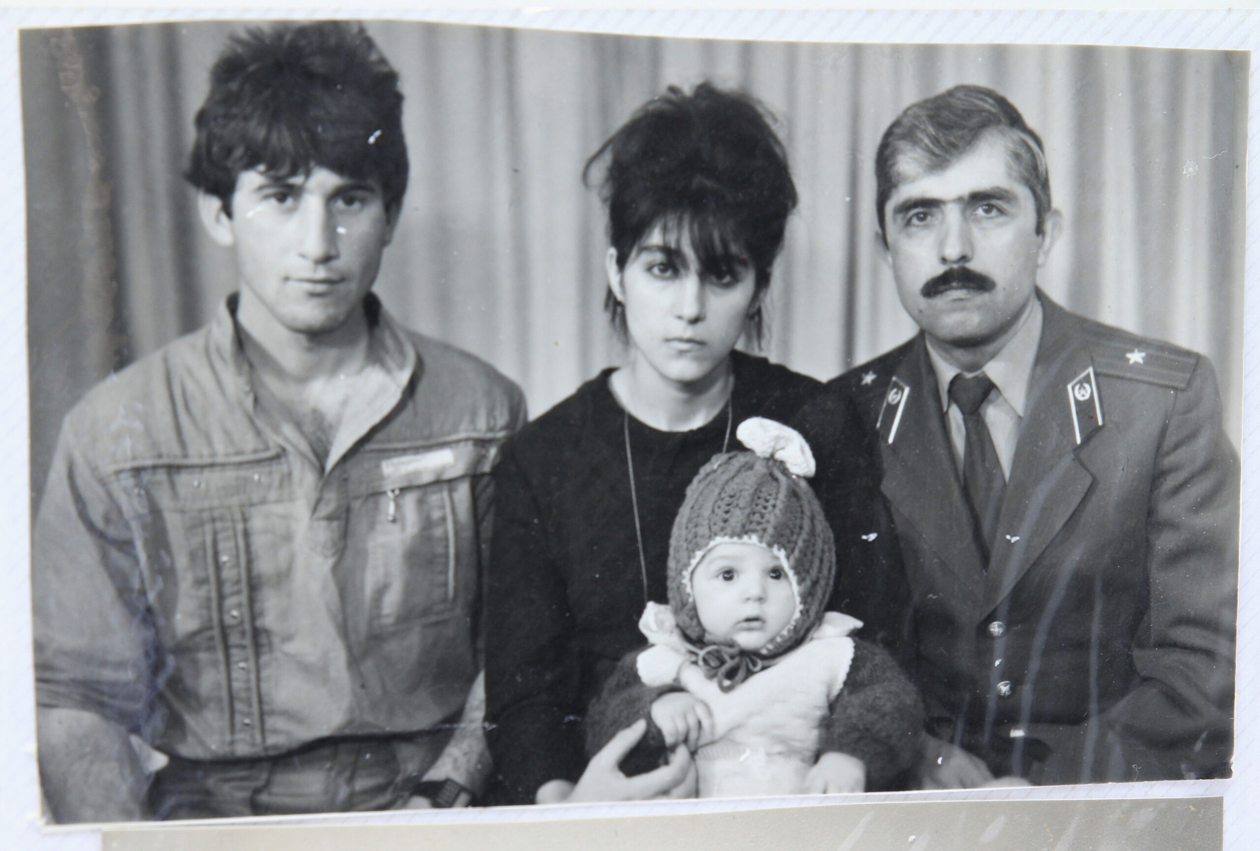 A photo, showing Tamerlan (C, bottom) Tsarnaev, accompanied by his father Anzor (L), mother Zubeidat and uncle Muhamad Suleimanov (R), is seen in this photo courtesy of the Suleimanova family in Makhachkala, April 22, 2013. (Reuters)