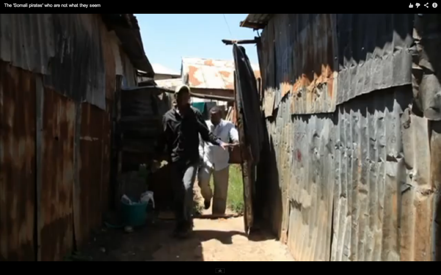 Scene still from "The 'Somali pirates' are not what they seem"