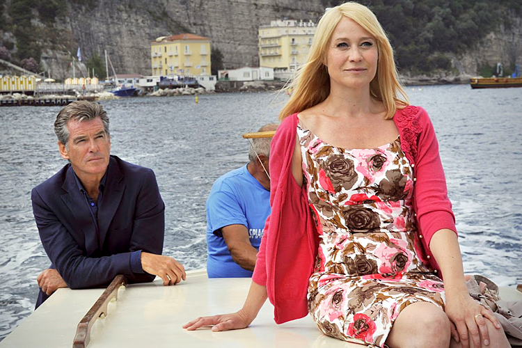 Pierce Brosnan and Trine Dyrholm in "All You Need Is Love"